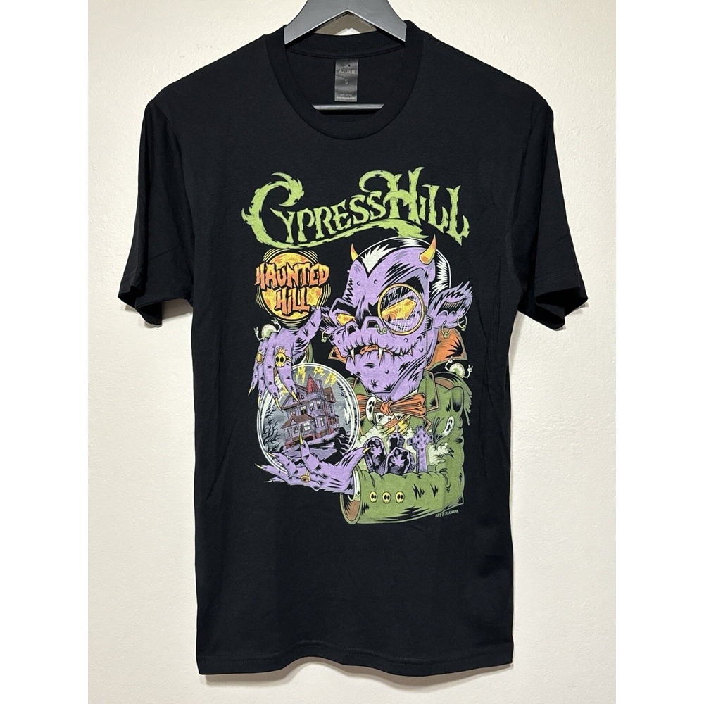 Cypress Hill Haunted Hill Tour Shirt 2023 Horror Rap Concert Tee Small